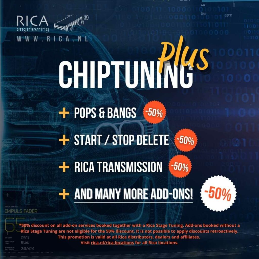 promo image and text of rica chiptuning plus offer